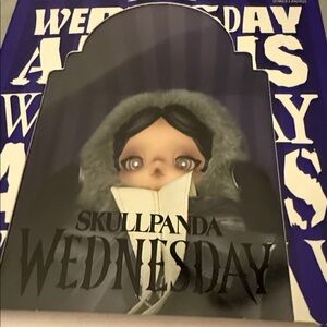 Authentic Popmart “Wednesday Skullpanda  Black and Gray